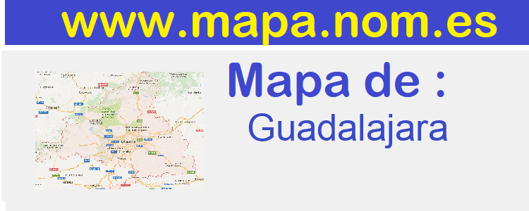mapa de  Guadalajara
